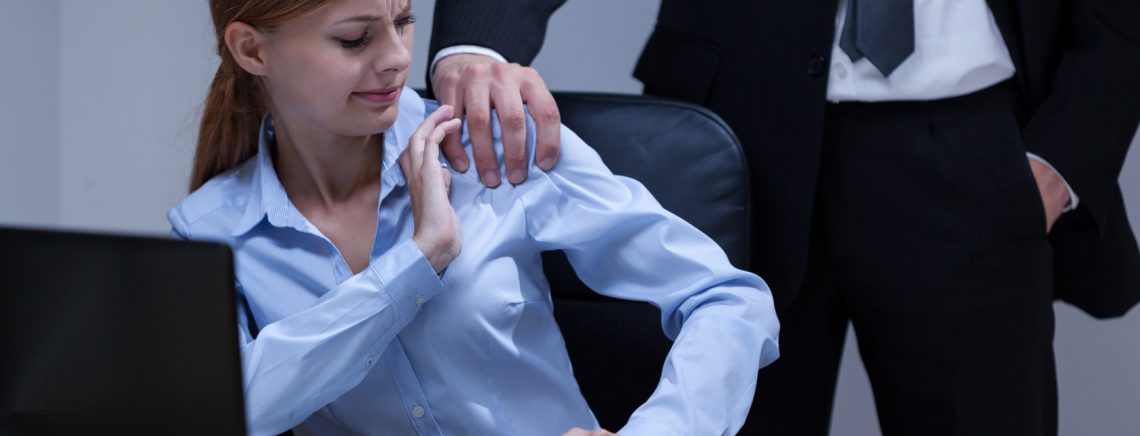 View of sexual harassment in the office